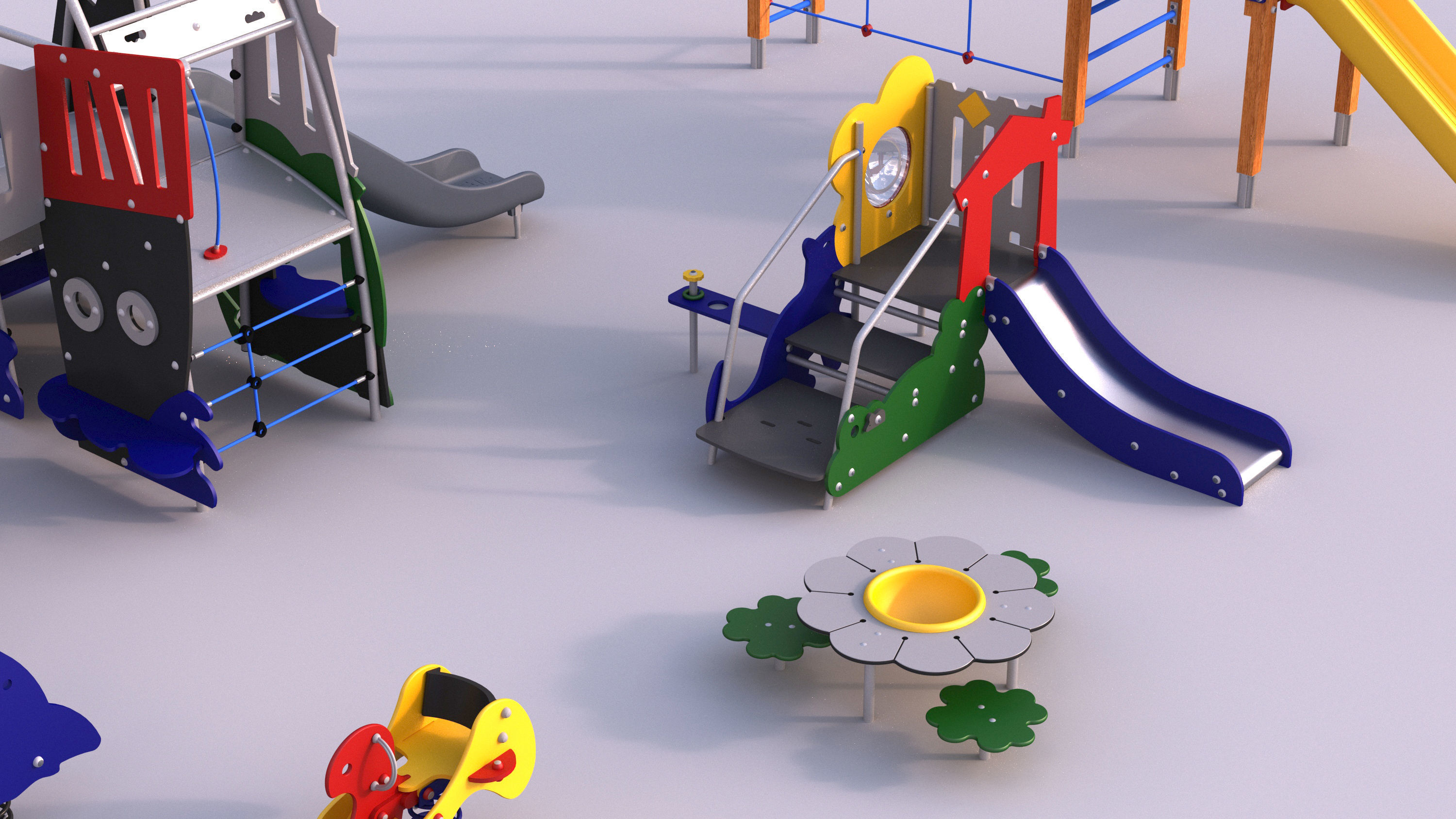Modern playground 5 3D model_5
