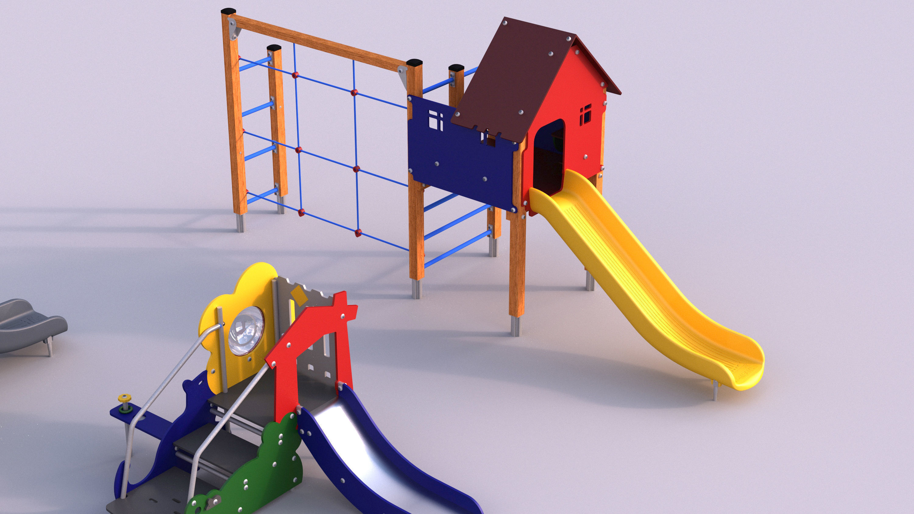 Modern playground 5 3D model_6