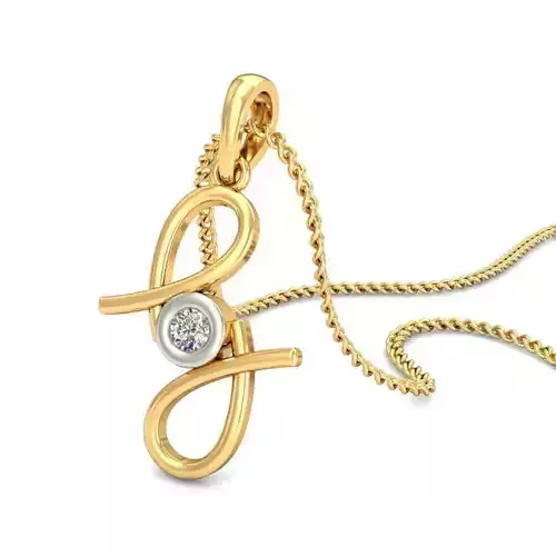 Gold Pendant With Diamonds 197