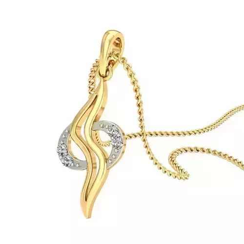 Gold Pendant With Diamonds 199
