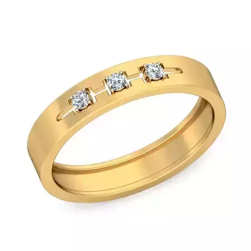 Gold Engagement Ring With Diamonds 275