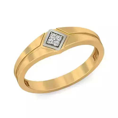 Gold Engagement Ring With Diamonds 277