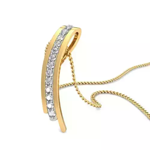 Gold Pendant With Diamonds 201