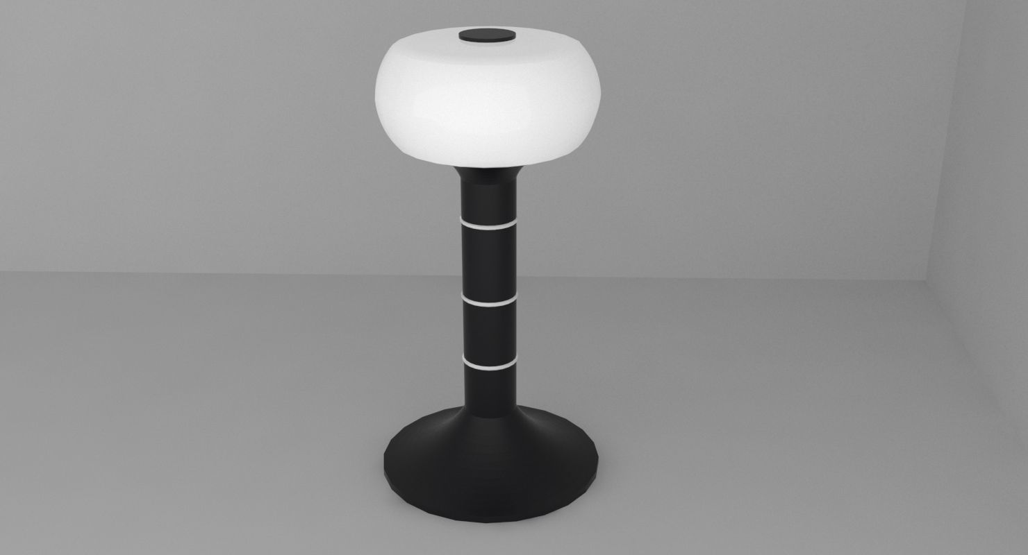 Tesla lamp 3D model_1