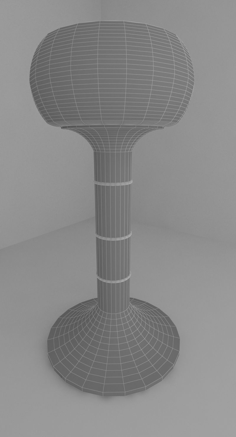 Tesla lamp 3D model_6