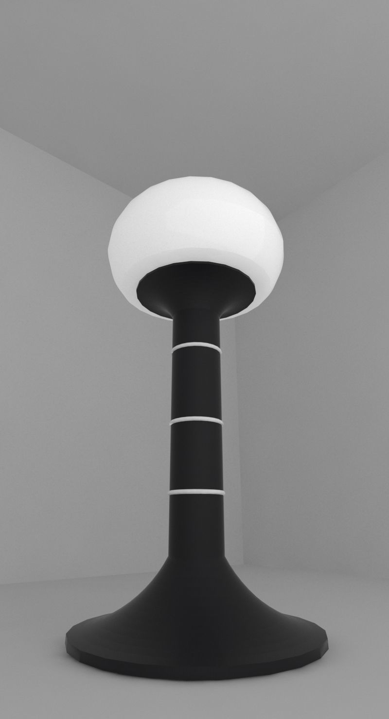Tesla lamp 3D model_2