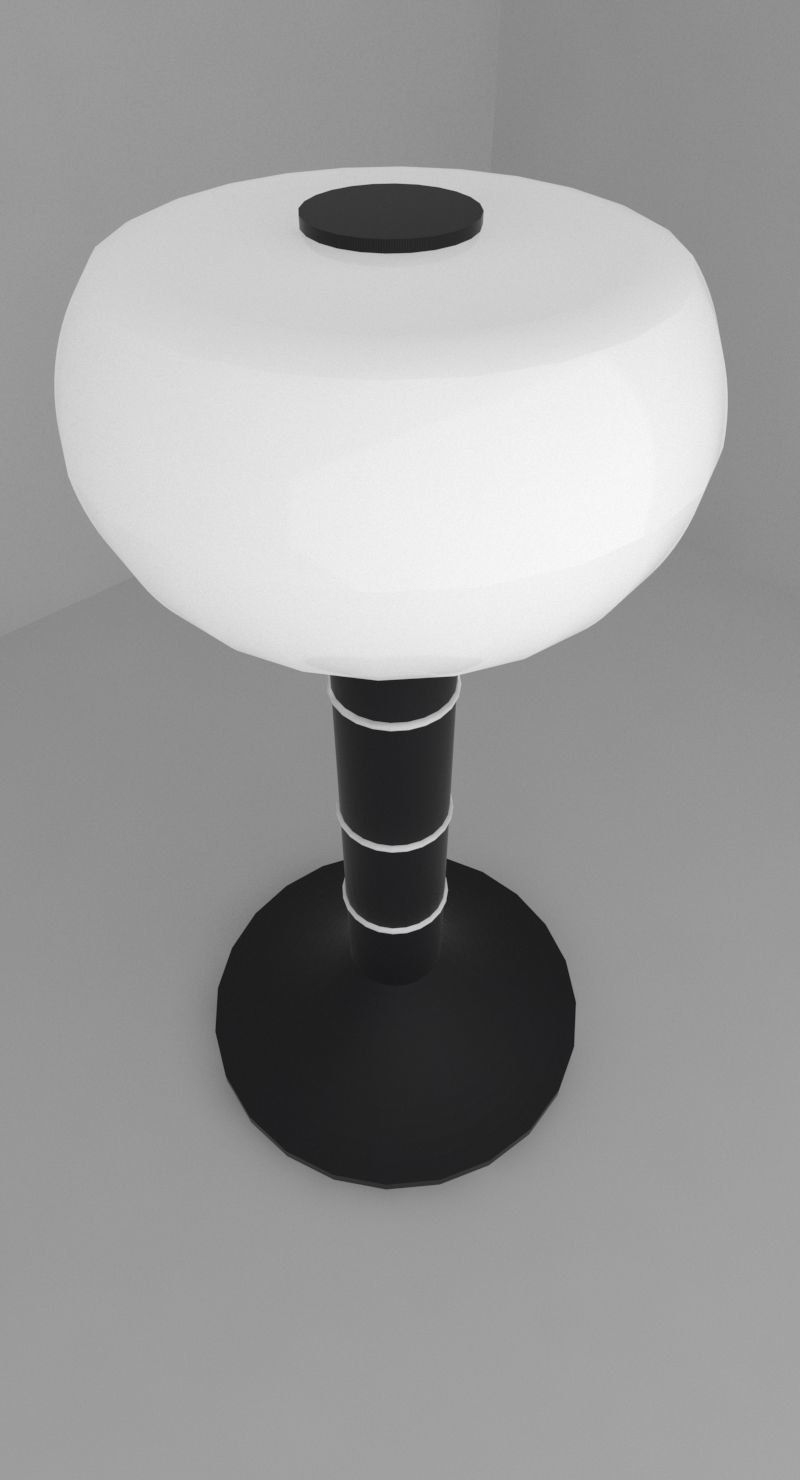 Tesla lamp 3D model_3