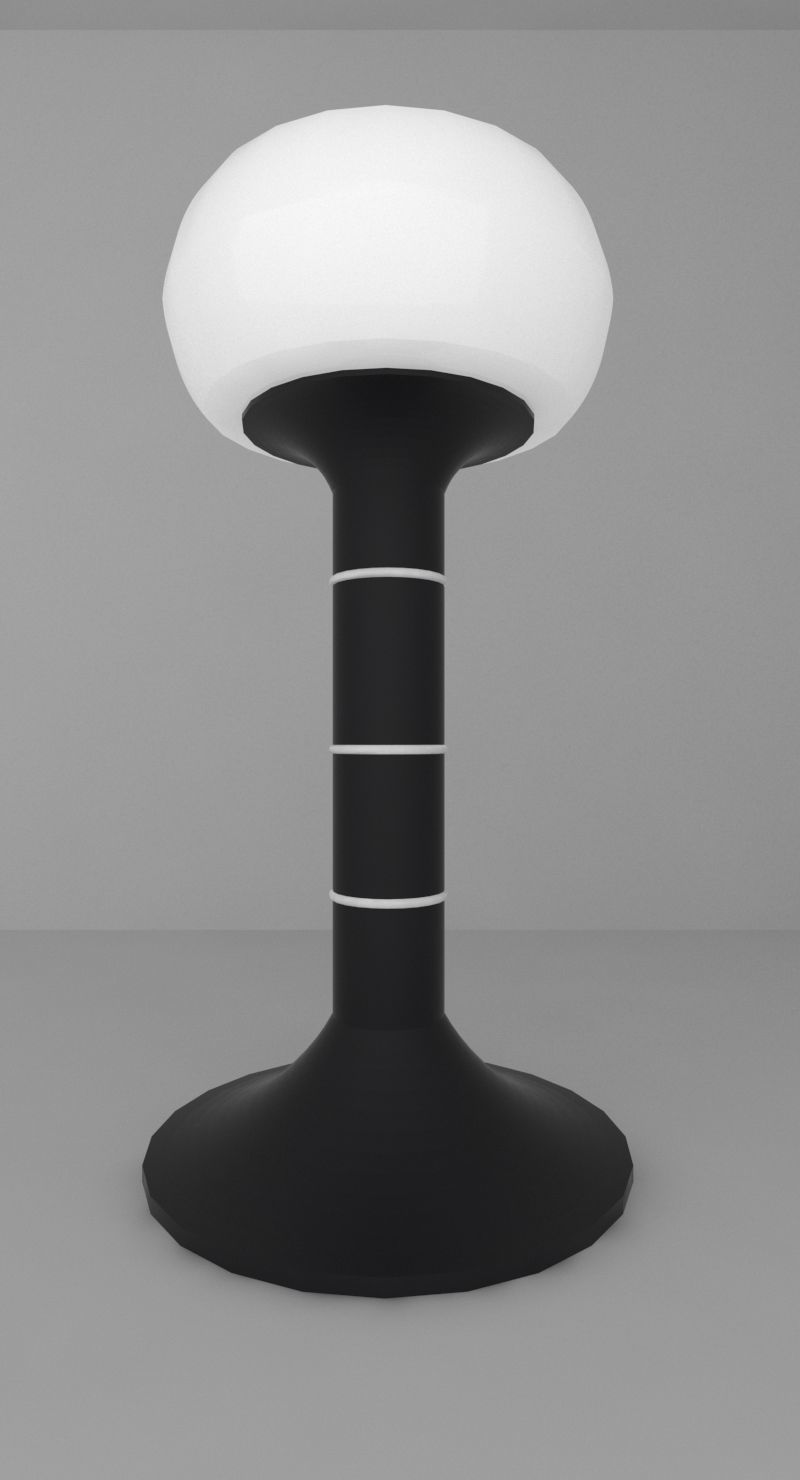 Tesla lamp 3D model_4