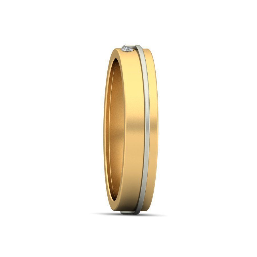 Gold Ring With Diamonds 29 3D print model_4