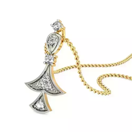 Bell Shaped Gold Pendant 1 3D print model