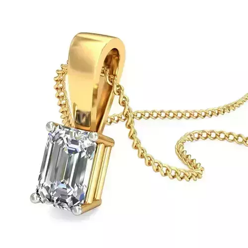 Gold Pendant With Diamonds 206
