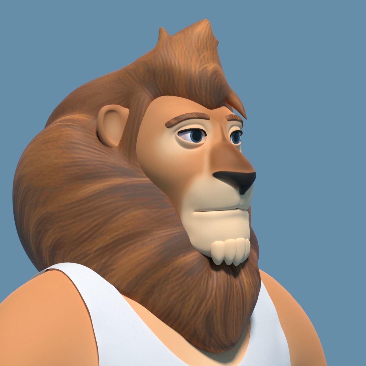 Sam the Lion 3D model_11