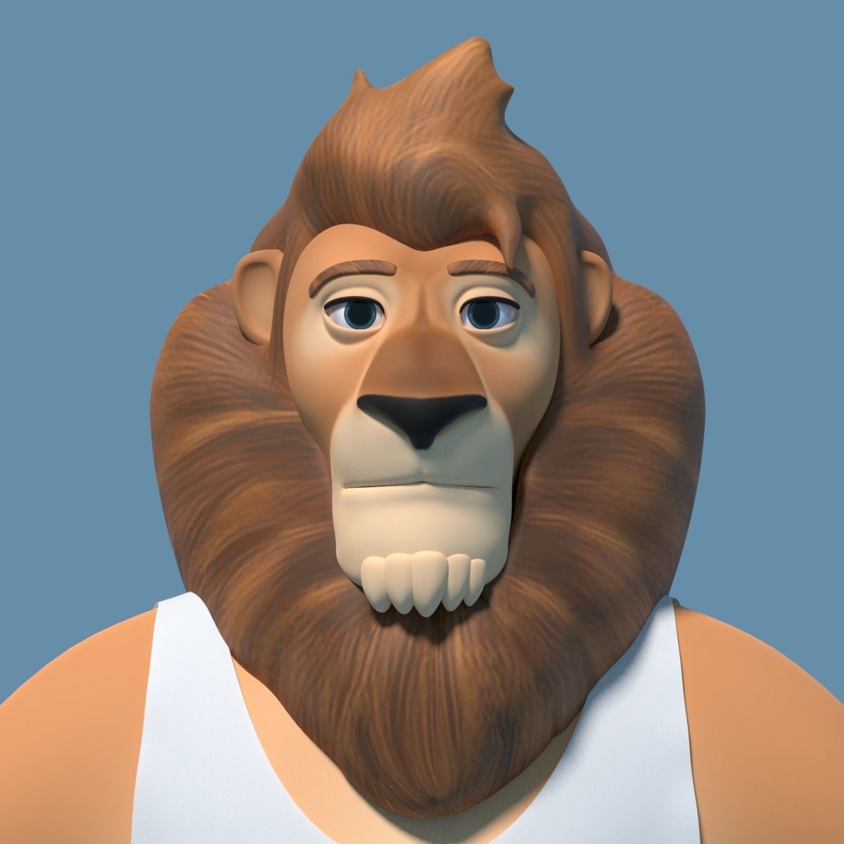Sam the Lion 3D model_10