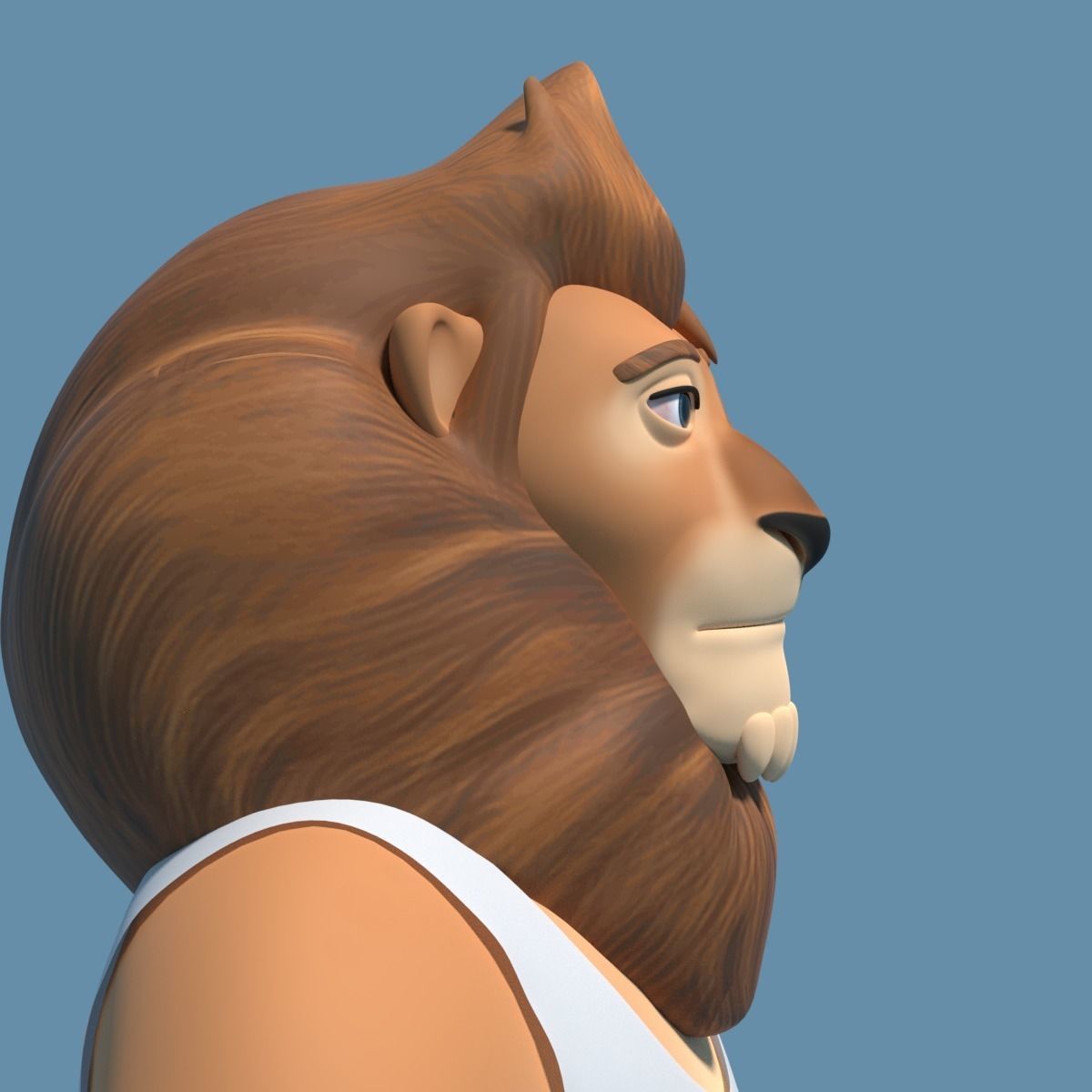 Sam the Lion 3D model_12