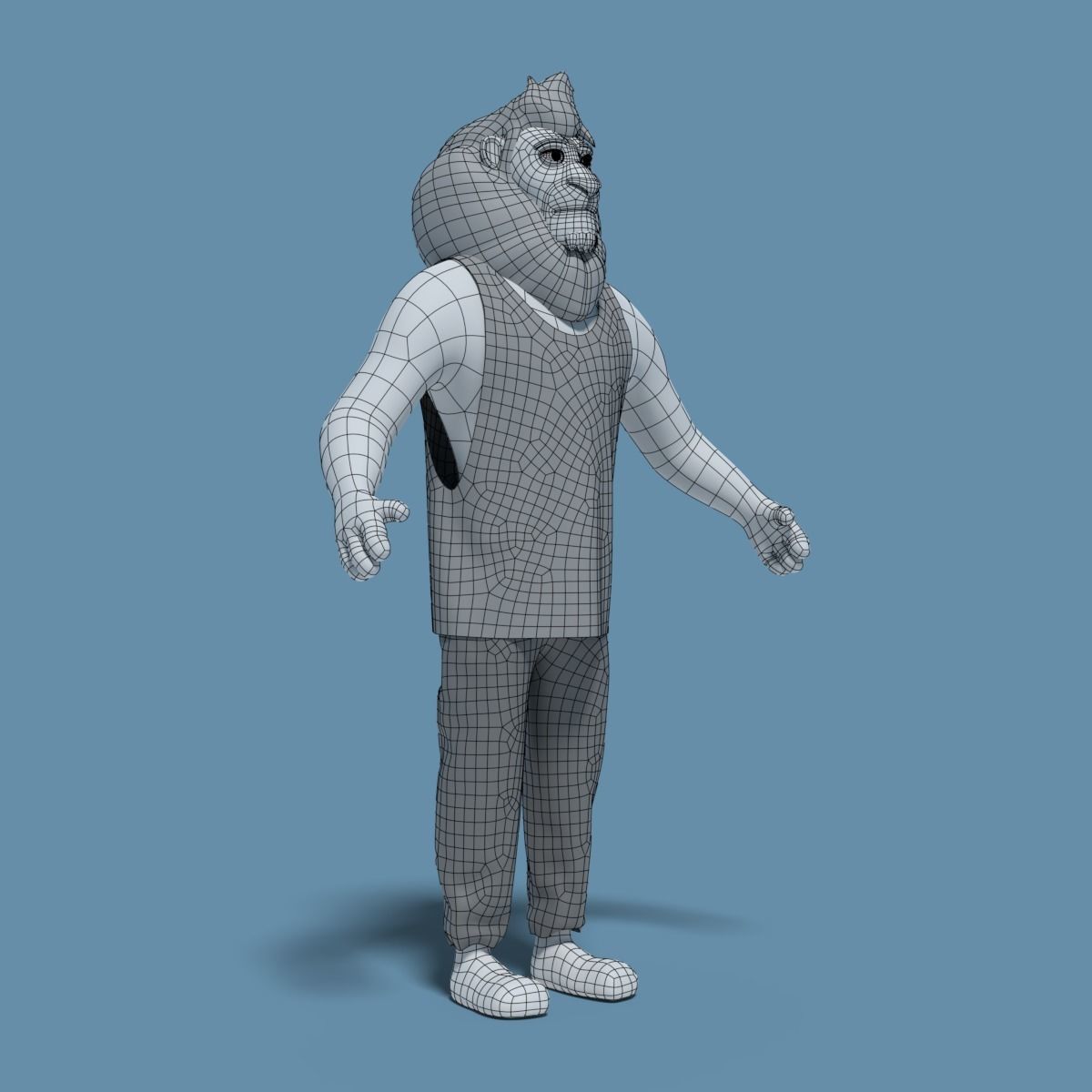 Sam the Lion 3D model_6