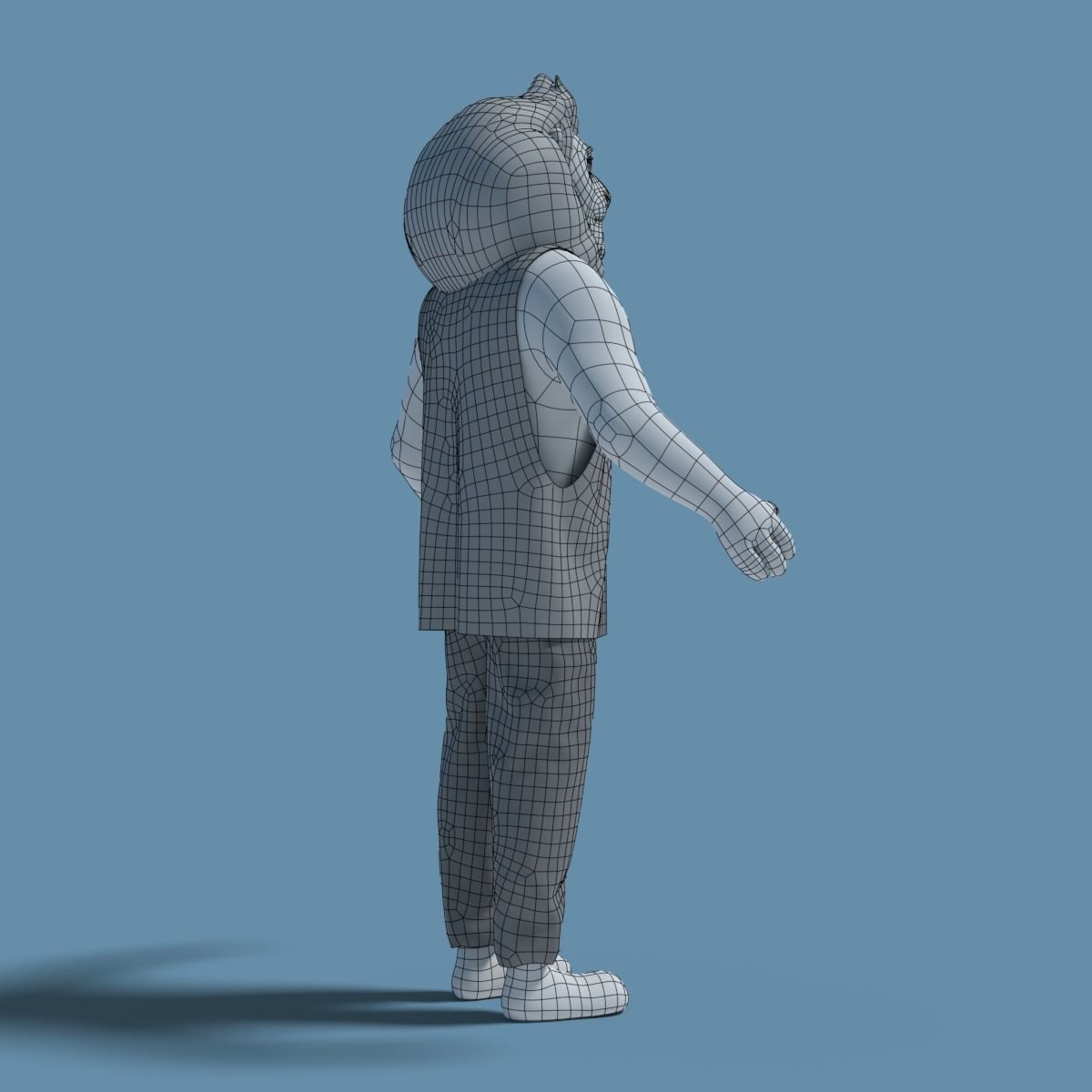 Sam the Lion 3D model_8