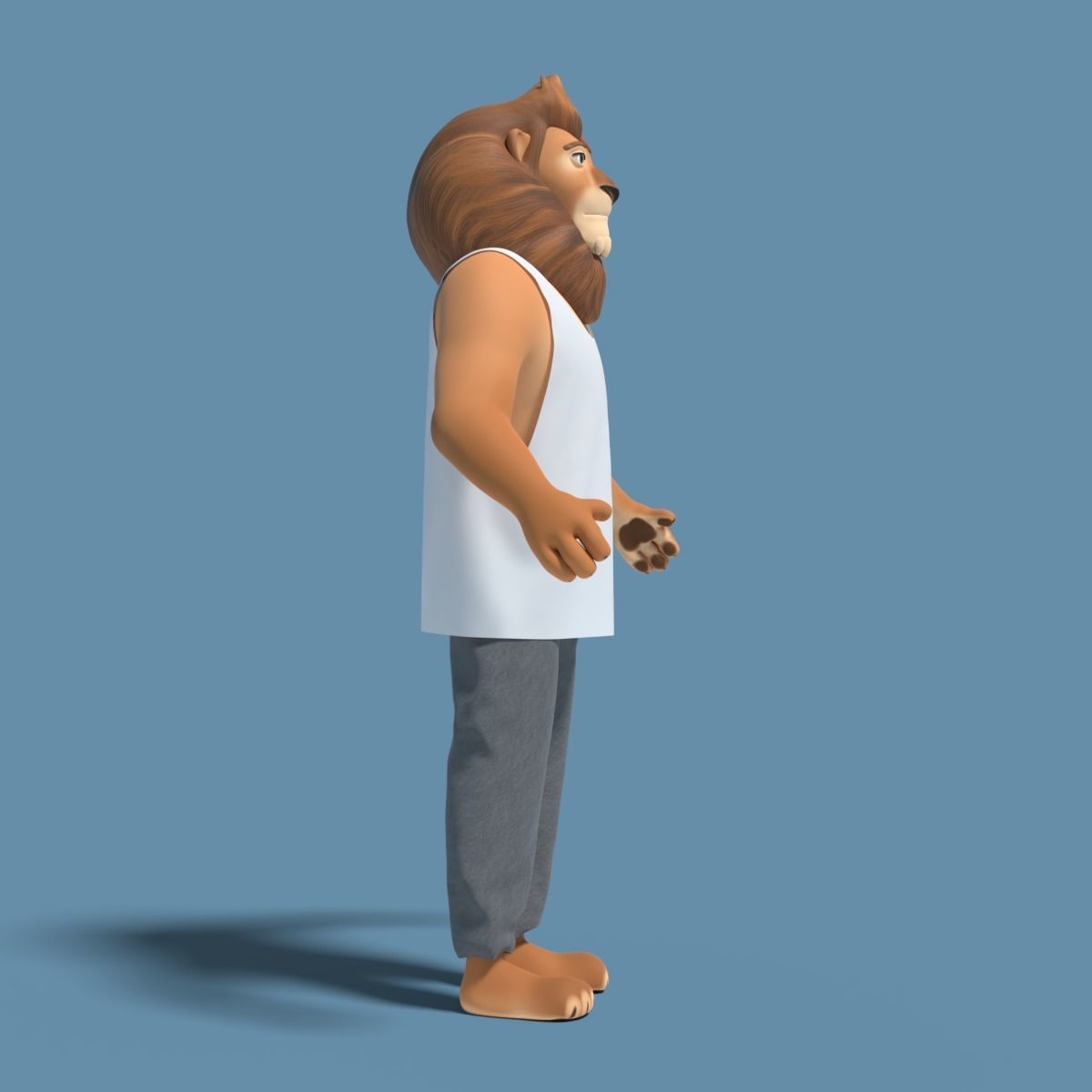 Sam the Lion 3D model_1