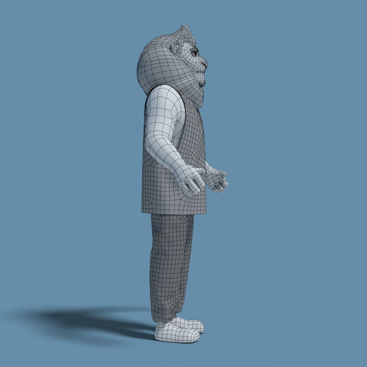 Sam the Lion 3D model_7