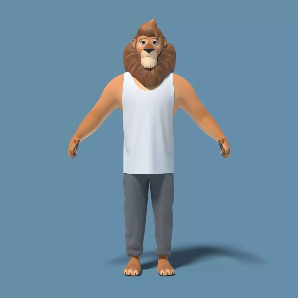 Sam the Lion 3D model_0