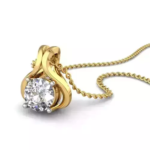 Gold Pendant With Diamonds 218