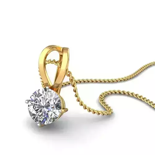 Gold Pendant With Diamonds 219