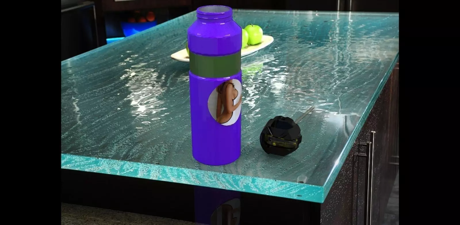 Bottle water Free 3D model