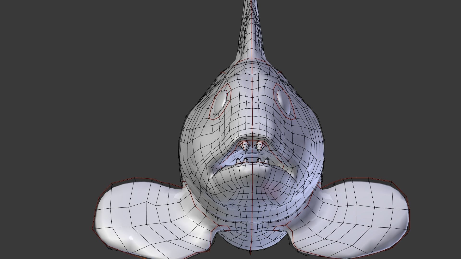 Atlantic Wolf Fish 3D model_8