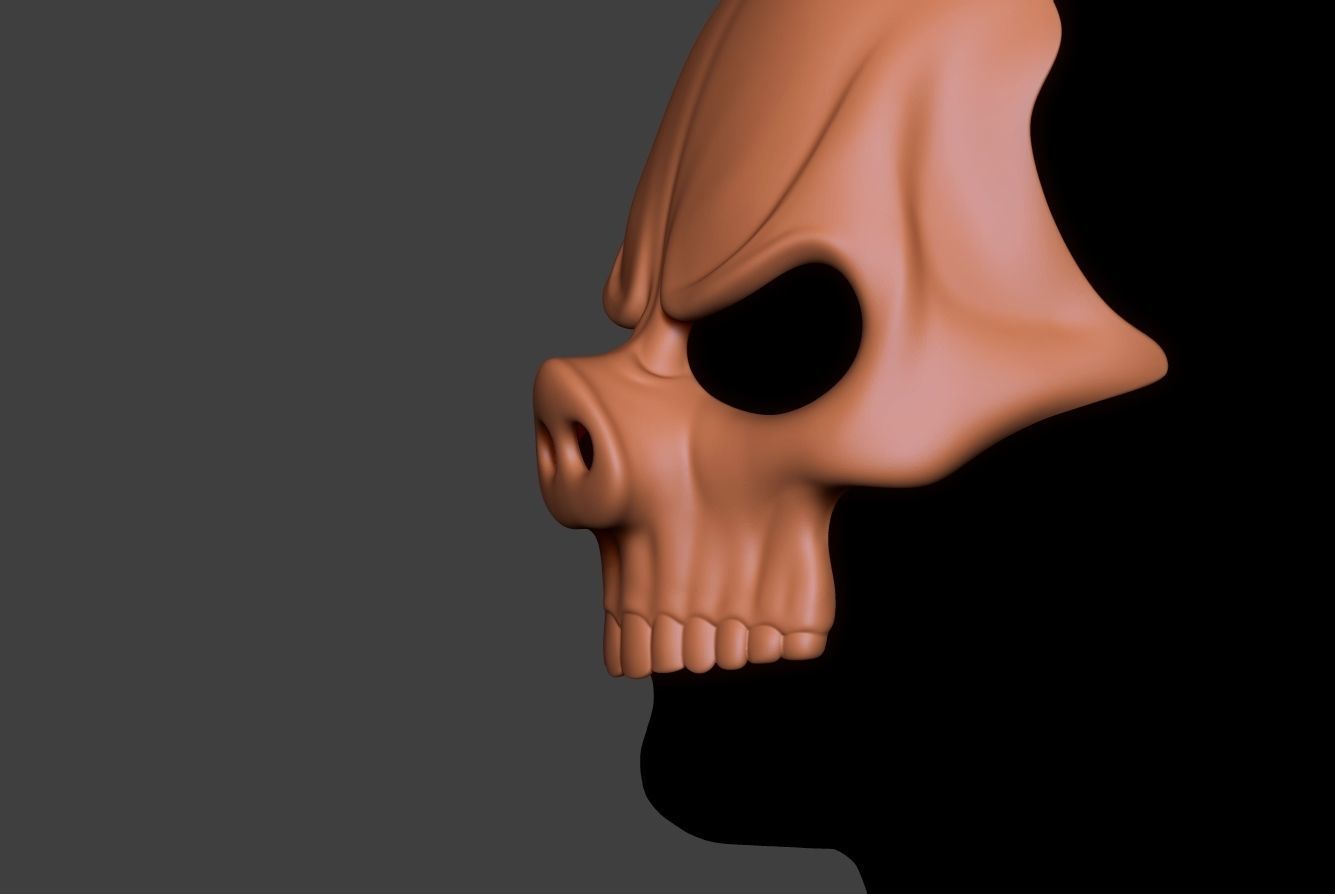 Skull Mask 5 3D print model_4