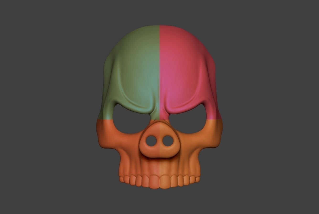 Skull Mask 5 3D print model_11
