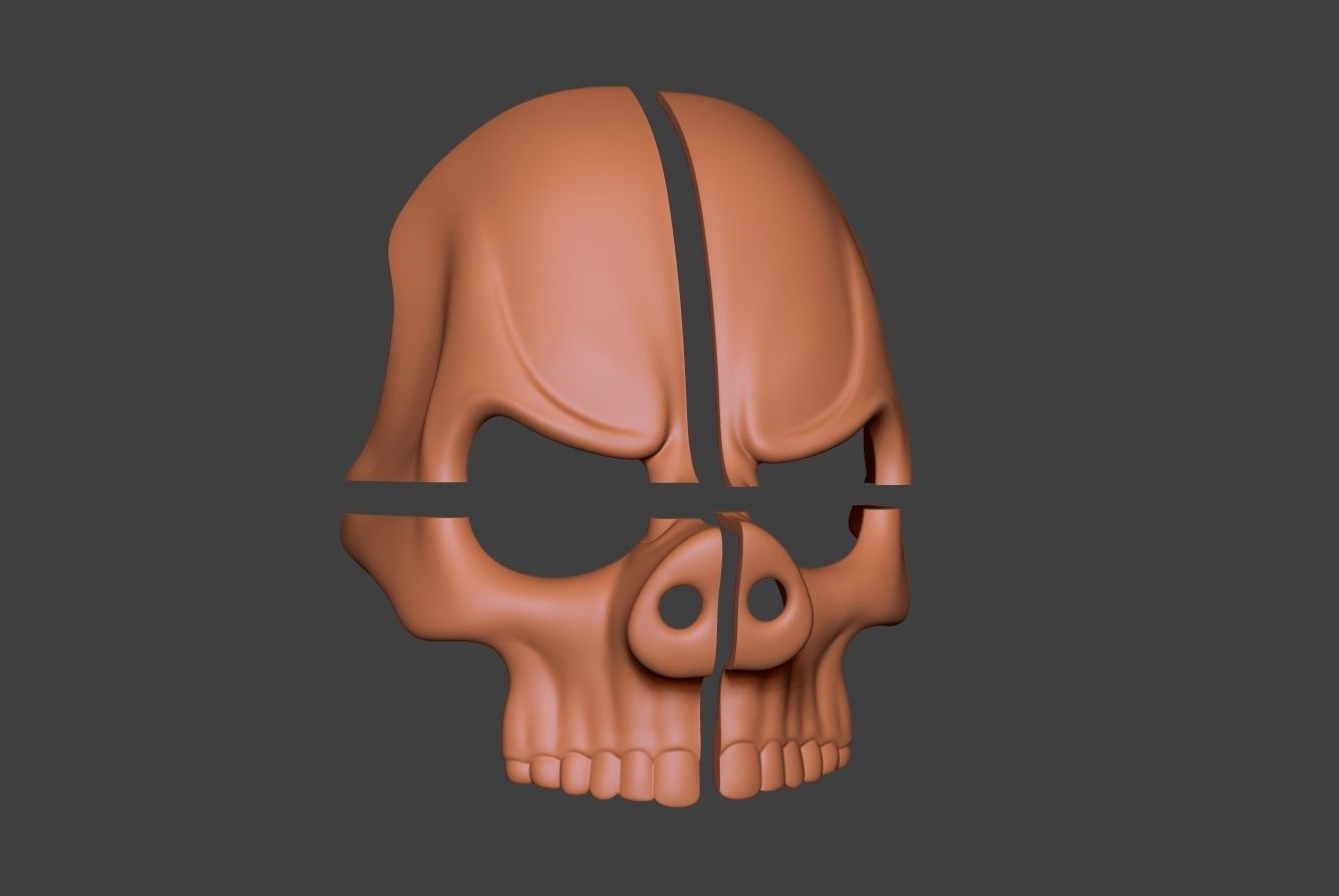 Skull Mask 5 3D print model_12