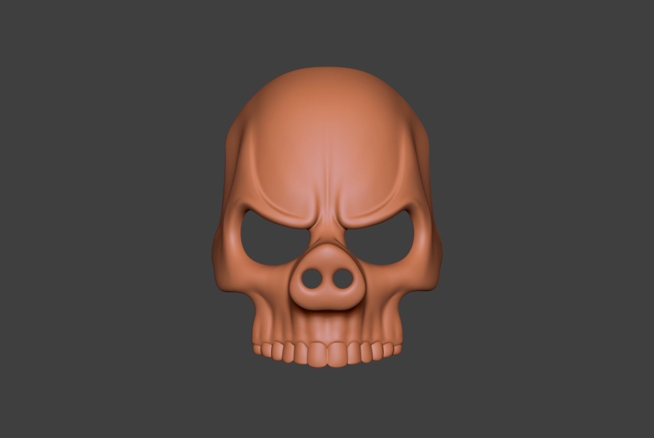 Skull Mask 5 3D print model_6