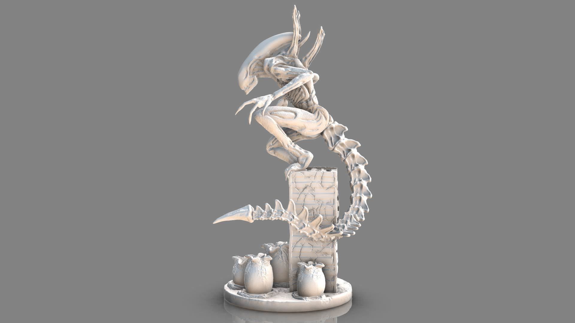 Alien Xenomorph 3D Print Model 3D print model_3