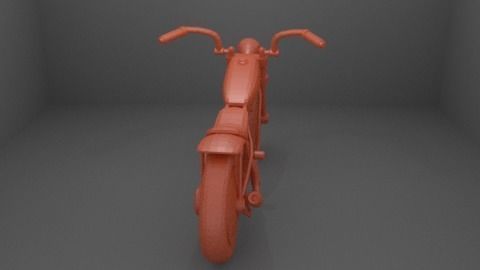 Chopper Motorcycle 3D print model_8