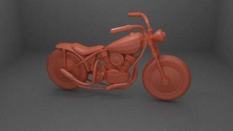 Chopper Motorcycle 3D print model_13