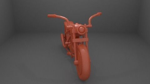 Chopper Motorcycle 3D print model_17