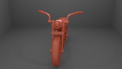 Chopper Motorcycle 3D print model_18