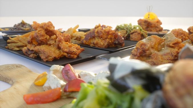 Fried chicken meal collection 3D model 6