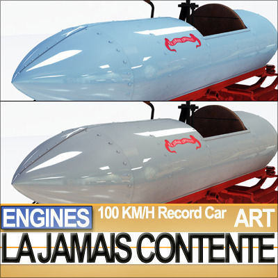 Record Car La Jamais Contente 3D model_13