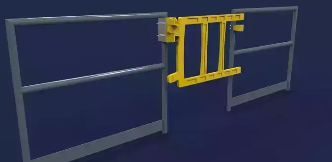 Double bar safety gate Free 3D model