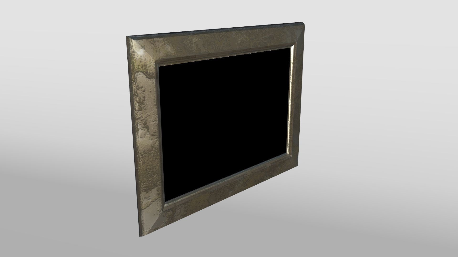Small Metal Frame Low-poly 3D model_1