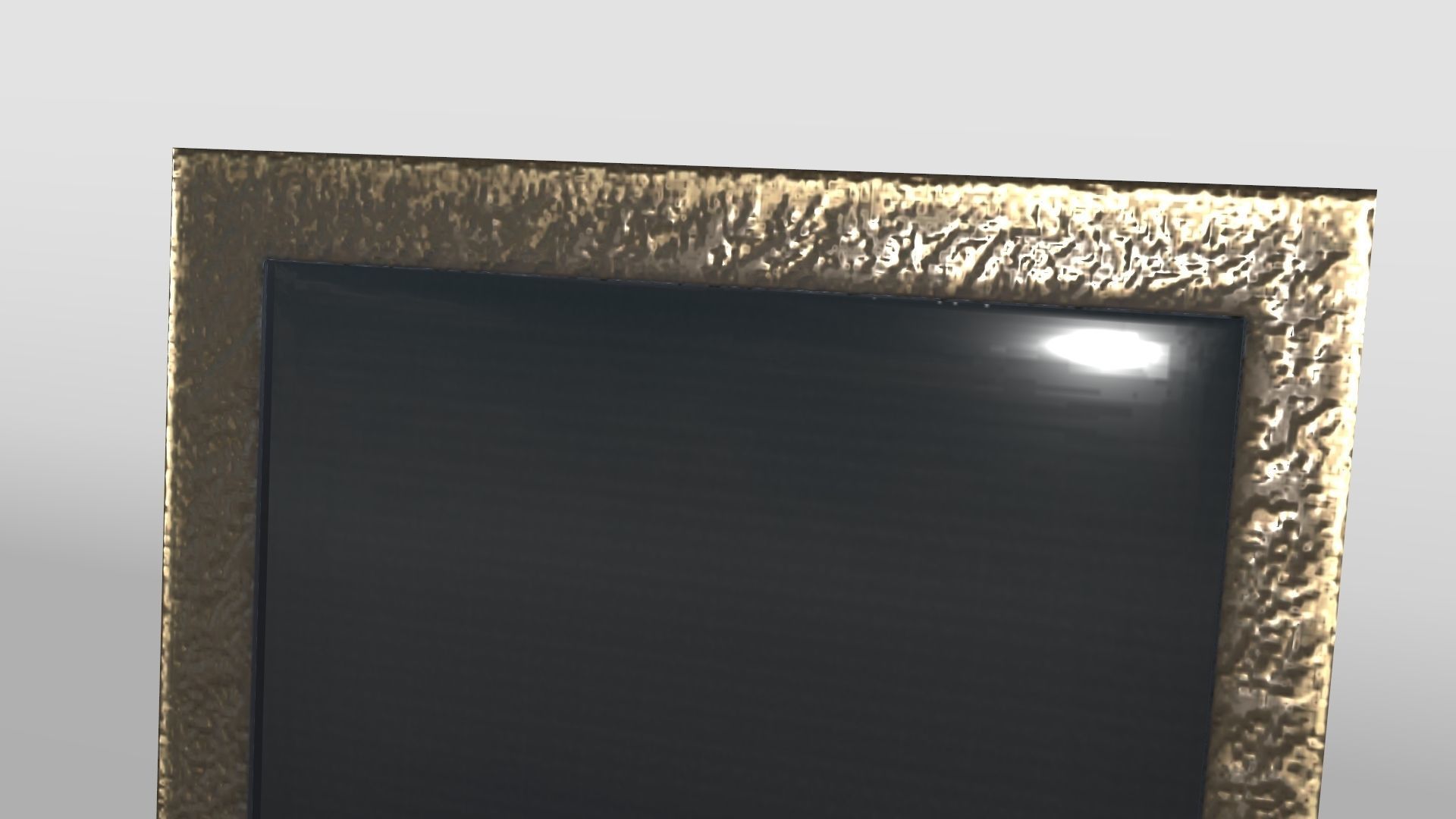 Small Metal Frame Low-poly 3D model_5