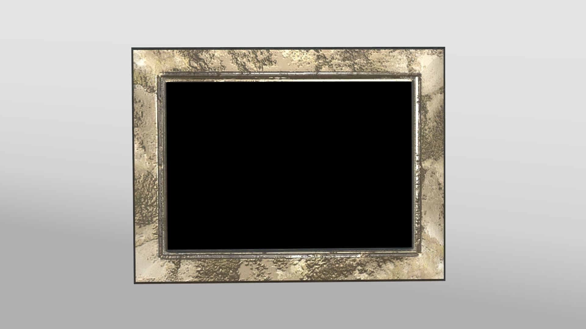 Small Metal Frame Low-poly 3D model_2