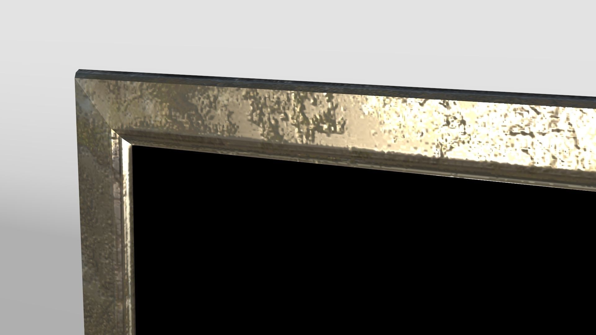 Small Metal Frame Low-poly 3D model_3