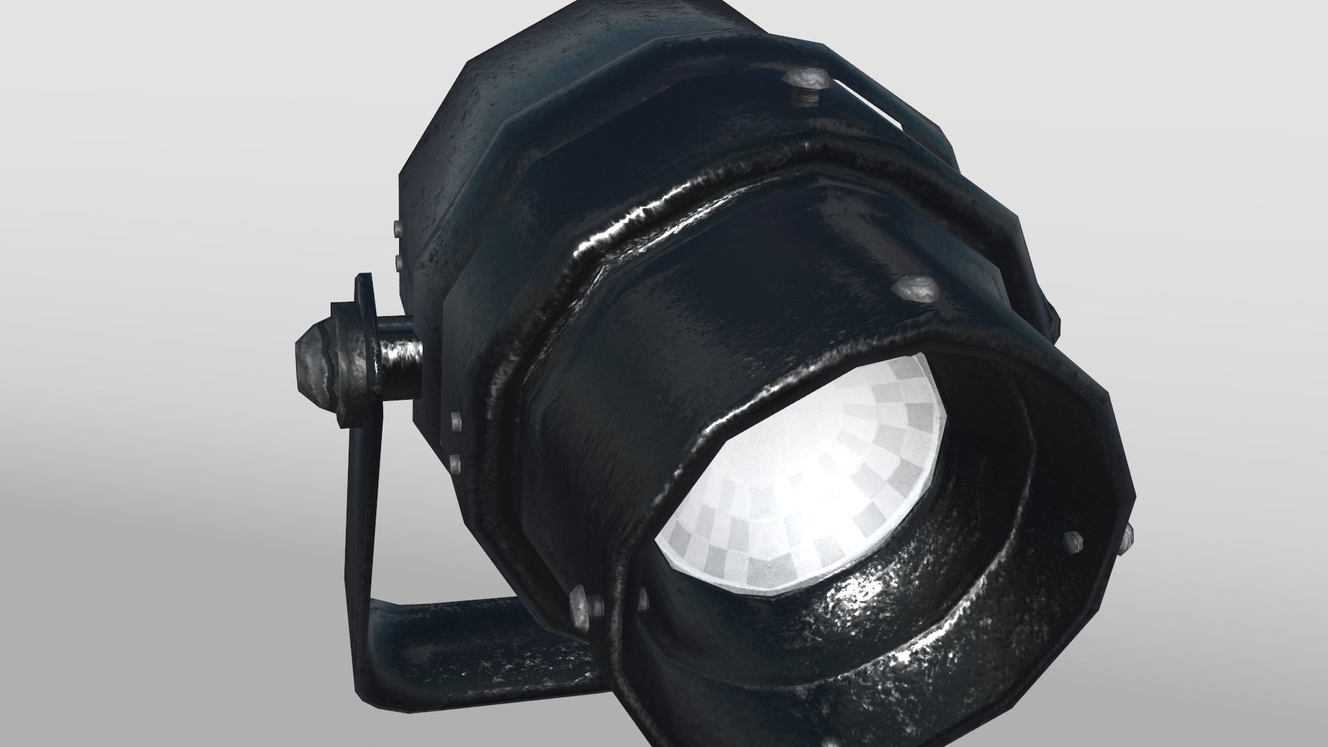 Studio Light Low-poly 3D model_5