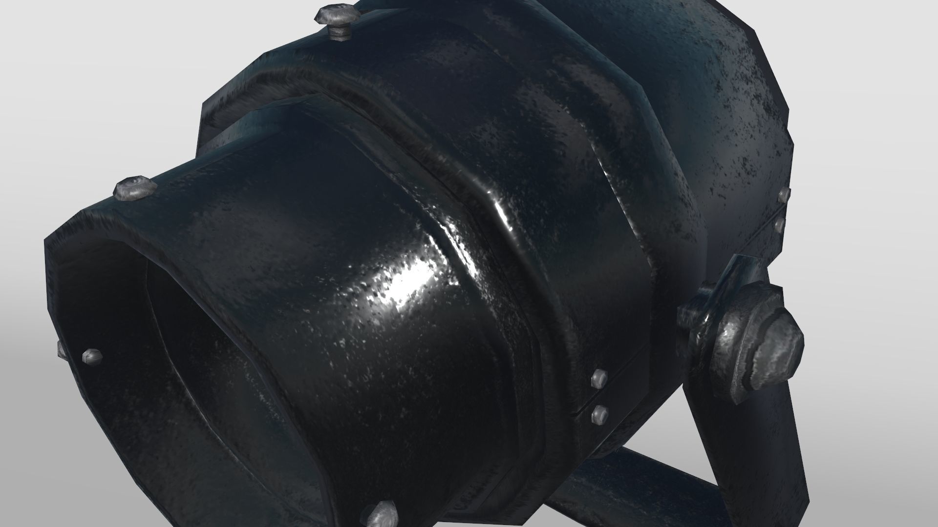 Studio Light Low-poly 3D model_4