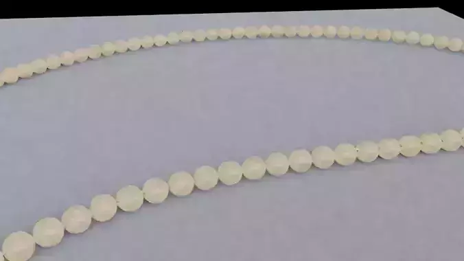 Rosary and Necklace 3D model