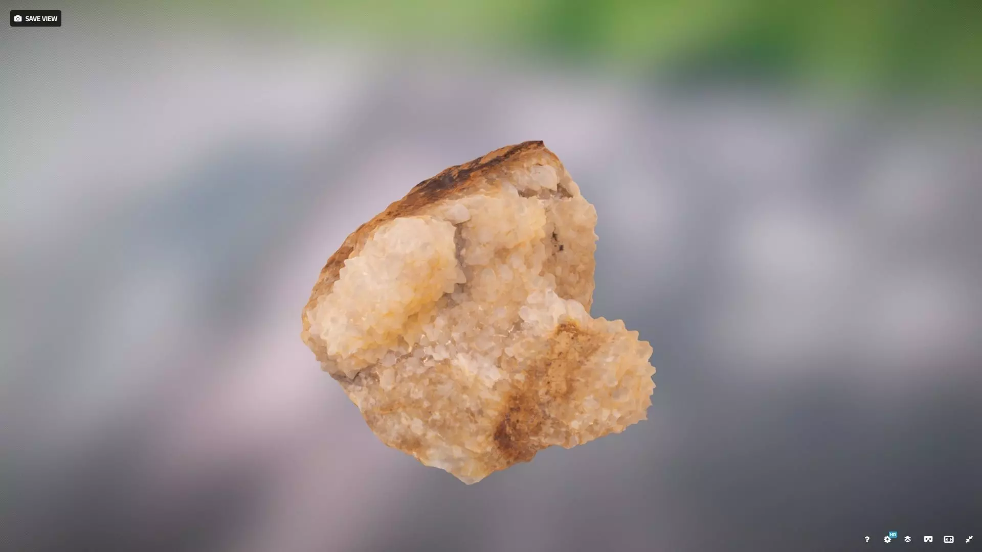 Quartz Crystal Geode Low-poly 3D model_0