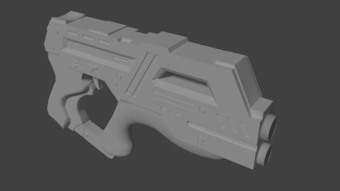 Mass Effect 2 M-6 Carnifex Free low-poly 3D model