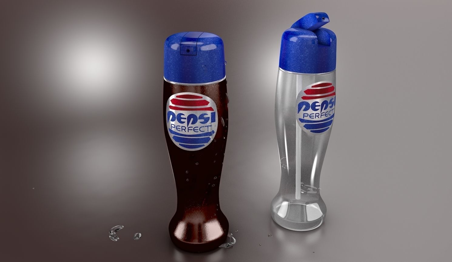 Pepsi Bottle Back to the Future II 3D model_3
