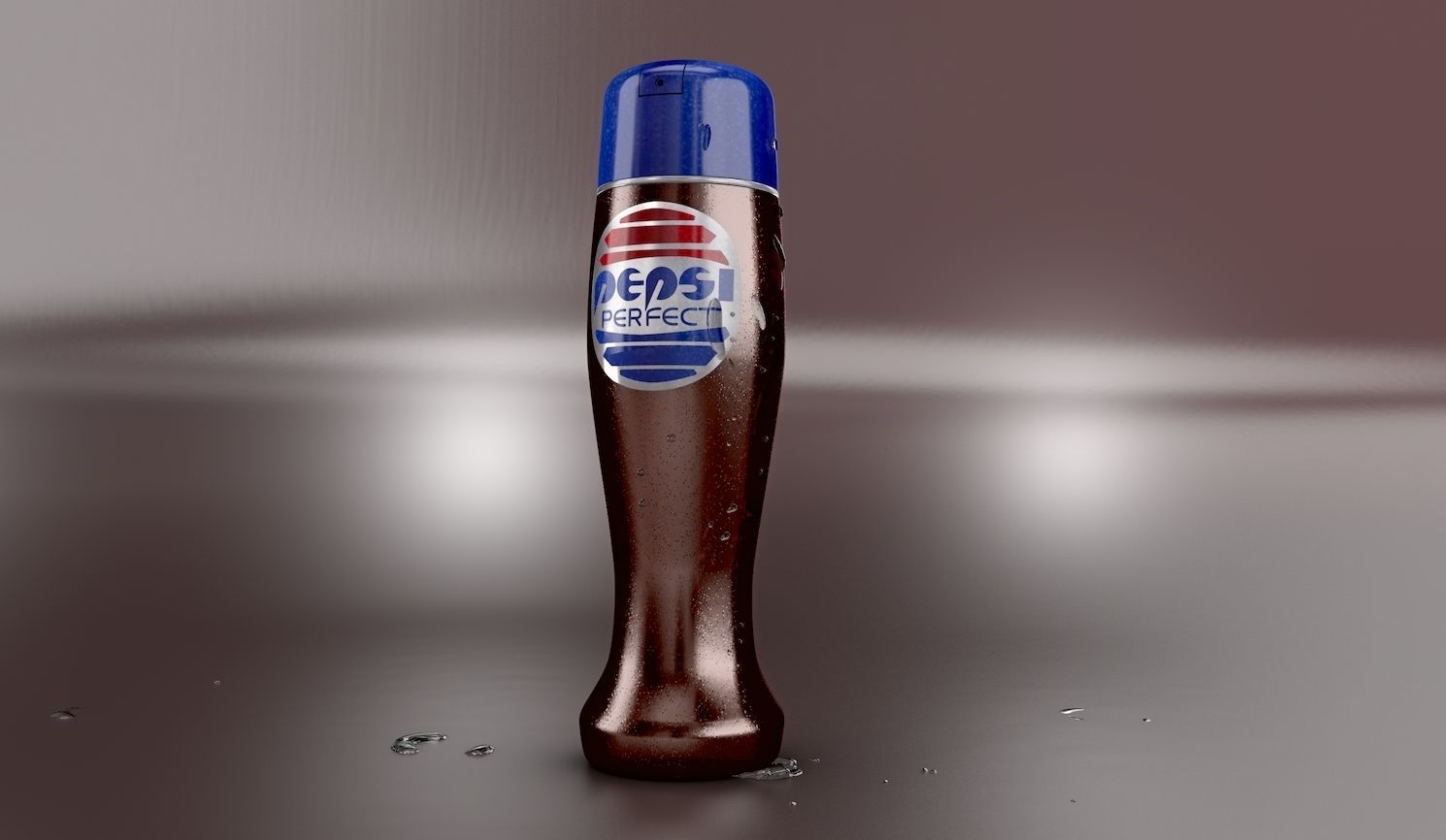 Pepsi Bottle Back to the Future II 3D model_5